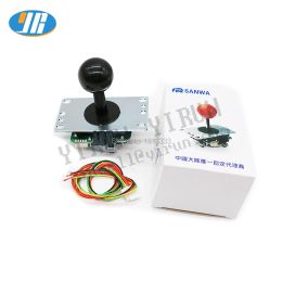 Players Original Sanwa Japan Joystick JLFTP8YT With LB35 Ball Top And SK Black Shaft Cover 5pin Cable Arcade Game MAMA Stick