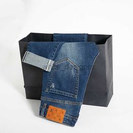 Designer jeans for mens autunno jeans inverno maschi di lavoro blu colore ricamo versatile casual versatile
