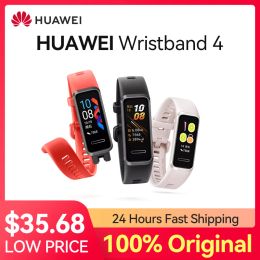 Wristbands HUAWEI Wristband 4 Smart Wristband 3 Healthy Heart Rate Monitor Alipay NFC Version Exercise Sleep Meter Step GPS