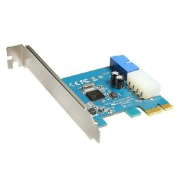 2024 PCI-E Expansion External To Internal 20pin Header PCIe Pci Express Card with 4pin IDE Power Connector NEC720200 Chipfor NEC720200 Chip