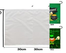 Flags 3045cm Sublimation Garden Flag Blank Polyester Garden Heat Tranfer Printing Garden Banner Double Side Flag A039476599