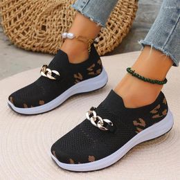 Casual Shoes Print Random Flats Sneakers Women Mesh Sport Spring Loafers 2024 Fashion Breathable Running Mujer Zapatos