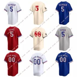 Custom Baseball Jerseys Corey Seager Adolis Garcia Jacob deGrom home away jersey men women Youth S-3XL