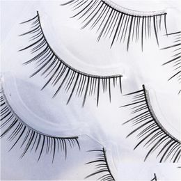False Eyelashes Korean Girl Group Star Naturally Long 5 Pairs Pure Handmade Eye Lashes Zia Same Makeup Toolsfalse Drop Delivery Ot0Ux