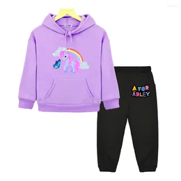 Clothing Sets A For Adley Boutique Hoodies Boys/Girls Japanese Anime Sweatshirts Cartoon Clothes Fashion Long Sleeve Unisex Pullovers Y2k