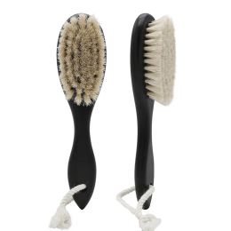 Brush Professional Skin Care Hair Brush High Quality Solid Wood Handle Horse Hair Beard Cleaning Brush Salon Barber Shaving Brush