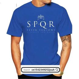 T-shirty taktyczne czarne armia rzymska SPQR Męskie alfabet drukowane w rozmiarze street stroi
