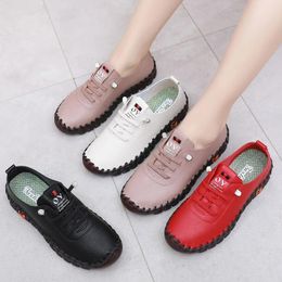 Casual Shoes High Quality Summer Flat Women's 2024 Orthopaedic Loafers Woman Moccasins Stitched Slip-on Ballet Flats For Women