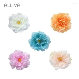 Decorative Flowers ALLIVA Retailing Non-woven Fabric Fashionable Chic Lovely Design Of Simulation Peony Flower For Party Decorations