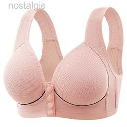 6Y5H Maternity Intimates Thin Pregnant Womens Breastfeeding Underwear With Front Buckle Closure Seamless and Anti Sagging Womens Tank Top Bra d240426