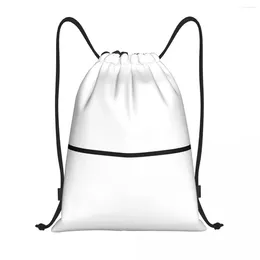 Shopping Bags 000123 Drawstring Bag Women Men Foldable Sports Gym Sackpack Training Storage Backpacks