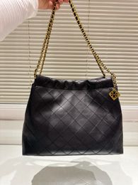 Designer Chain Shoulder Bag Fashionable denim leather handbag Luxury handbag Classic crossbody bag Hobo wallet leather bag