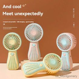 Electric Fans New Mini Small Fan USB Rechargeable Handheld Fan Portable Small Fan for Children and Students Outdoor Portable Small Fan