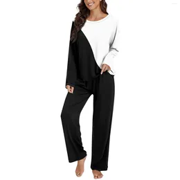 Women's T Shirts Women 2 Piece Floral Set Long Sleeve Button Down Shirt Wide Leg Palazzo Pants Outfits Matching Sets Pyjamas Pyjama Pour