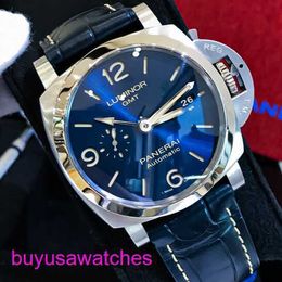 Panerai Machinery Wrist Watch LUMINOR 1950 Series 44mm Diameter Automatic Mechanical Watch Calendar Display Men's Watch Steel Case PAM01033