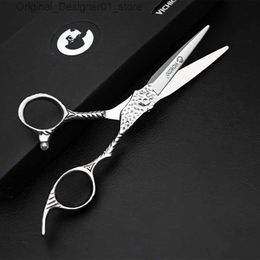 Hair Scissors Vichicoo Barber Set Stainless Steel Professional 6-inch Customised Barber Q240426