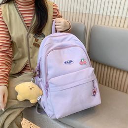 Backpack Fashion Waterproof Girl Cute Bookbag For Teen Schoolbag Kawaii Pinkycolor Rucksack Women Shoulder Bag Mochila