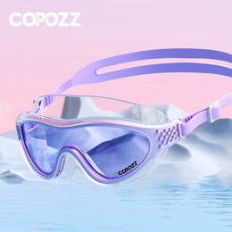 Professional Anti-Fog Men Women Swimming Goggles UV Protection Adjustable Swimming Glasses Large Frame Silicone Pool Eyewear 240412