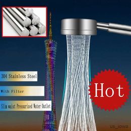 Bathroom Shower Heads 304 Stainless Steel High Quality Super Pressurized Shower Head Anti-Fall Shower Head Water-Saving Rain Bathroom Accessories