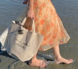 Wholesale Beach Bag Large Capacity Cotton and Linen Shoulder Bag Female Student Korean Style Art Style Handbag Harajuku Simple Tote Bags
