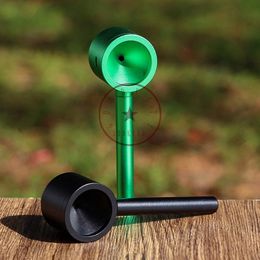 New Style Colourful Aluminium Alloy Detachable Handle Pipes Dry Herb Tobacco Philtre Handpipes Smoking Portable Innovative Cigarette Holder Tube