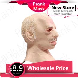 Old Man Mask Halloween Costume Free Shipping Character Facial Mask Cosplay Latex Mask Funny Props Toys Party Toys & Supplies Mask Gift