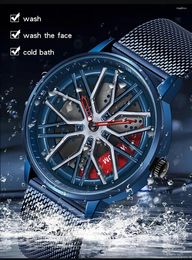 Wristwatches Sanda 1107 Mesh Belt Waterproof Trendy Men's Quartz Watch Simple And Elegant Student