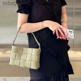 Top Grade Bottegs Venets Designer Bags New Handmade Woven Bag with Tie Rope Handle Small Square Bag Leather Shoulder Underarm Bag Bags with Real Logo