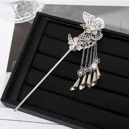 Hair Clips Hairstyle Design Tool Gift Ornaments Tassel Stick Chinese Style Hairpin Fork Butterfly