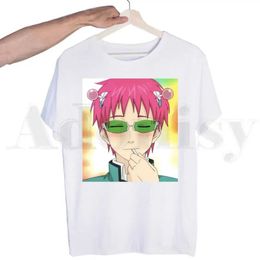 Men's T-Shirts Disastrous Life Of Saiki K Japanese Anime Funny Tshirts Men Fashion Summer T-shirts Tshirt Top Ts Strtwear Harajuku Funny T240425