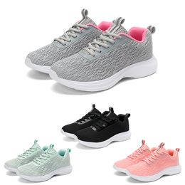 Free Shipping Men Women Running Shoes Low Solid Mesh Soft Lace-Up Breathable Black Pink Green Grey Mens Trainers Sport Sneakers GAI