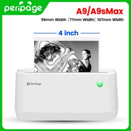 Drives Peripage Official A9 Portable Thermal Bluetooth Printer 3" 4" A9(s) Max Thermal Photo Label Receipt Sticker Mini Printer A6