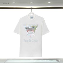 Casablanca 23 Spring/summer New Fantasy Gate Starry Castle Casa Letter Short Sleeve Couple T-shirt SG1V