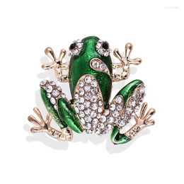 Brooches Rhinestone Frog Brooch Animal Pin Jewelry For Men And Women