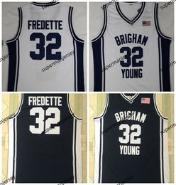 Brigham Young Cougars #32 Jimmer Fredette 2010-11 Navy Blue College Basketball Jersey S-4XL