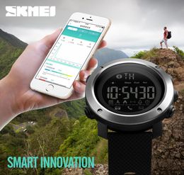 SKMEI Couple Smart Watch Men Calories Bluetooth Watches Calories Call reminder Waterproof Digital Watch reloj hombre 1285 12873119360