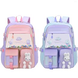 Storage Bags Kids Backpack Large Capacity Breathable Students Daypack With Adjustable Strap Cute Girls Shoulder Lightweight Casual