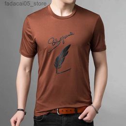 Men's T-Shirts 2023 New Mens T-shirt Pattern O-Neck Trend Street Clothing Summer Top Short Sleeve Q240426
