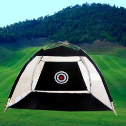Wallets 1~2m Golf Cage Practise Net Training Indoor Outdoor Sport Golf Exercise Equipment Garden Trainer Portable Golf Training Tent