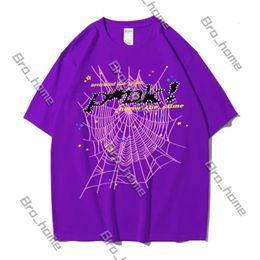 Designer T Shirt Sp5ider Sp5ders 555 Tshirt Tee Street Clothing Spider Web Pattern Printed Couple Sports Shirt Summer Casual Fashion Top European Tshirts Xs-2xl 712