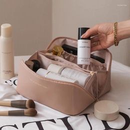 Storage Bags Waterproof Travel Cosmetic Bag Large-Capacity Leather Makeup Women Multifunction Organizer Make Up Cases Female