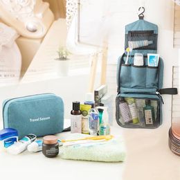 Storage Bags Women Travel Hanging Organizer Toiletry Bag Men Bathroom Portable Foldable Box Waterproof Cosmetic Case For Makeup