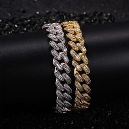 12mm 14mm Selling Hip Hop Jewelry Necklace Iced Out 925 Sterling Silver Moissanite Cuban Chains for Men