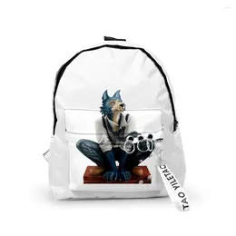 Backpack Cartoon Novelty Animal Rhapsody Backpacks Boys/Girls Pupil School Bags 3D Print Keychains Oxford Waterproof Cute Small