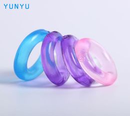 4 pcs Silicone Time Delay Penis Ring Cock Rings Adult Products Male Sex Toys Crystal Ring Color Random q11071873543