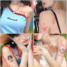 Tattoo Transfer Cute INS Style Butterfly Tattoo Sticker Temporary Tattoo Face Tattoo Face Decal Long Lasting Makeup Face Sticker for Women Girls 240427