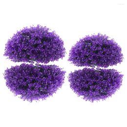 Decorative Flowers 2 Pcs Eucalyptus Grass Ball Artificial Plants Topiary Balls Leaf Plastic Party Favour