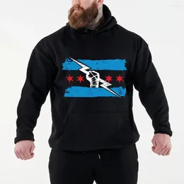 Men's Hoodies 2024 Autumn/Winter Famous Wrestler Return Of CM Punk Black Hoodie Street Sports Casual Pullover