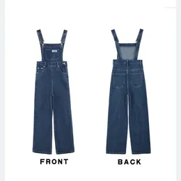 Women's Jeans Oversized Baggy Denim Pants Suspender Long Overalls Summer Cargo Vintage Fashion Brandy Mandy