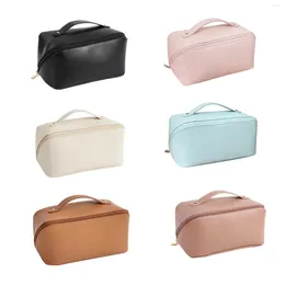 Cosmetic Bags Makeup - Travel Organiser PU Leather Portable Zipper Pouch